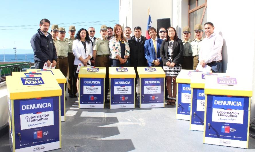 Gobernación Llanquihue entregó buzones a comunas para incentivar Denuncias