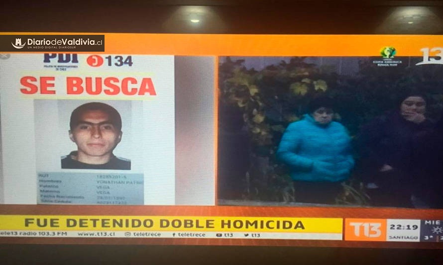Doble homicida de Mariquina está detenido en la Primera Comisaría de Valdivia