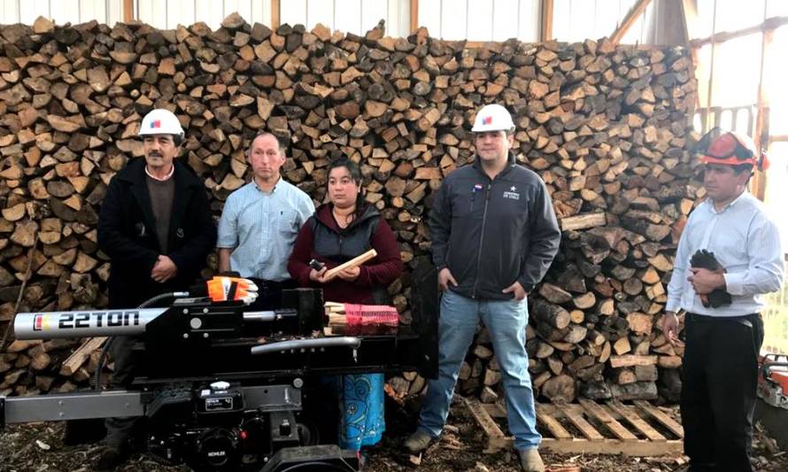 Inauguran centro de acopio para aumentar oferta de leña seca en Quemchi