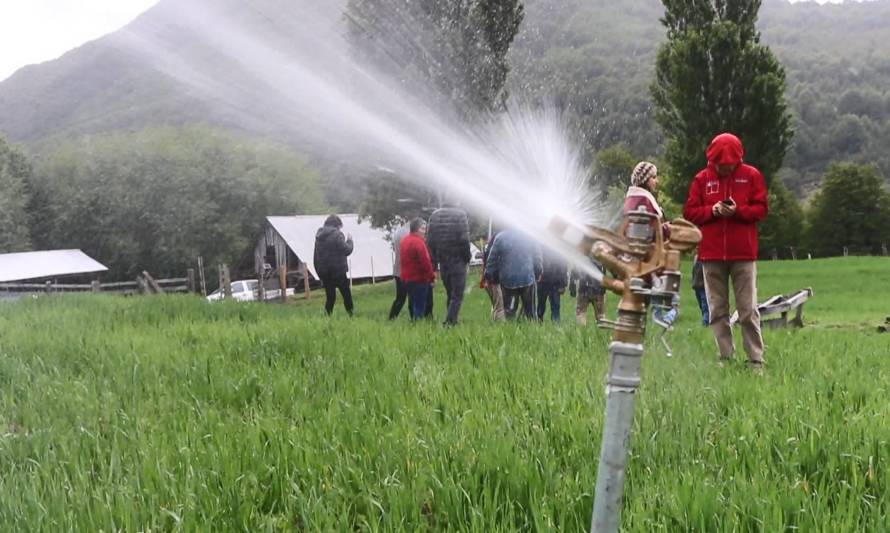 Inauguraron riego asociativo en provincia de Palena