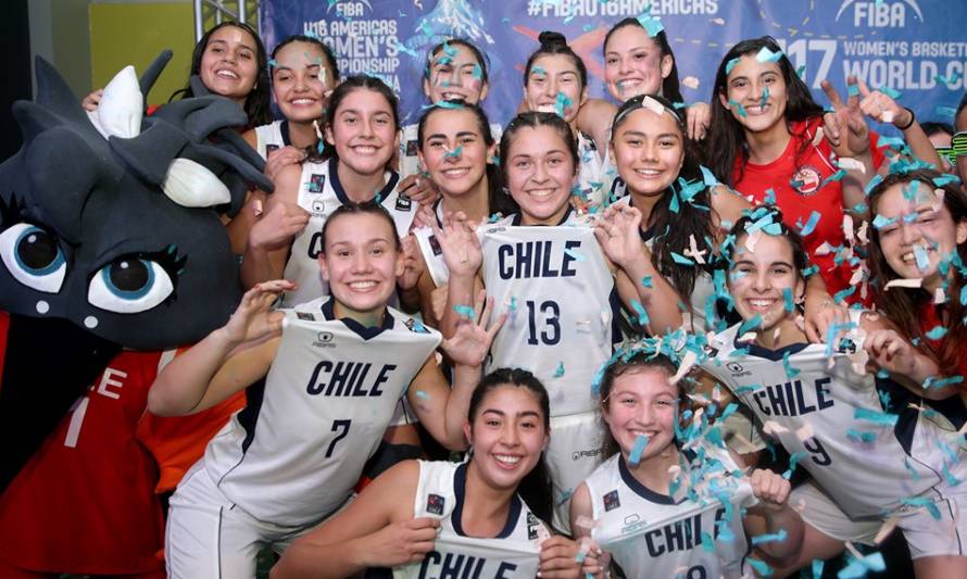 Cuatro jugadoras de Los Lagos citadas a la preparación para el Mundial Sub 17 de Básquetbol