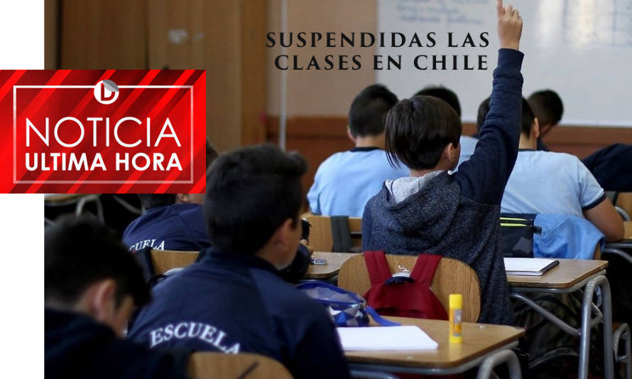 CONFIRMADO: suspendidas clases en jardines y colegios por dos semanas