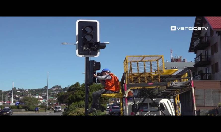 Plan de semaforización en Puerto Montt comienza en sector Valle Volcanes