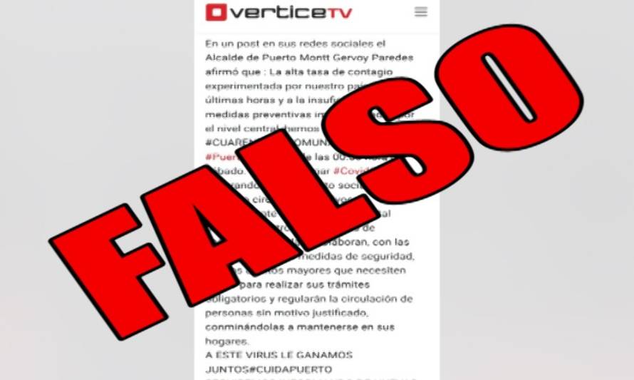 DESMENTIDO: Vértice TV no ha publicado este post en sus redes