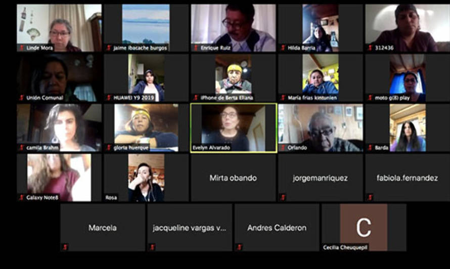 Dirigentes sociales chilotes dialogaron sobre Coronavirus