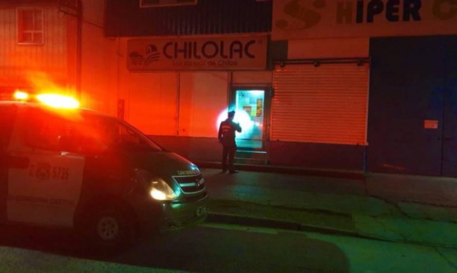 Castro: Detienen a sujeto que ingresó a robar a local comercial