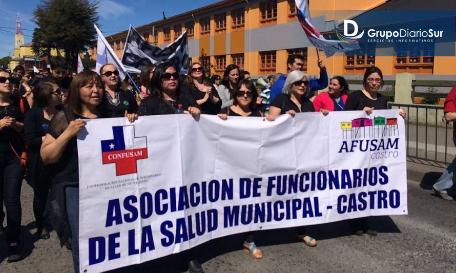 Gremios de la salud de Chiloé adhirieron a los 2 días de paro