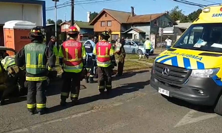 Una persona atrapada tras accidente de tránsito en Osorno