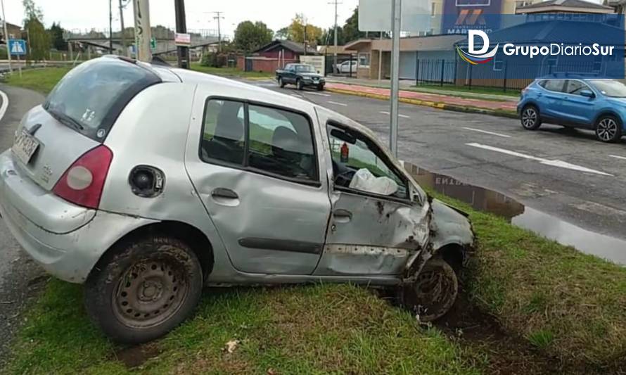 Una persona lesionada en accidente de tránsito en Osorno
