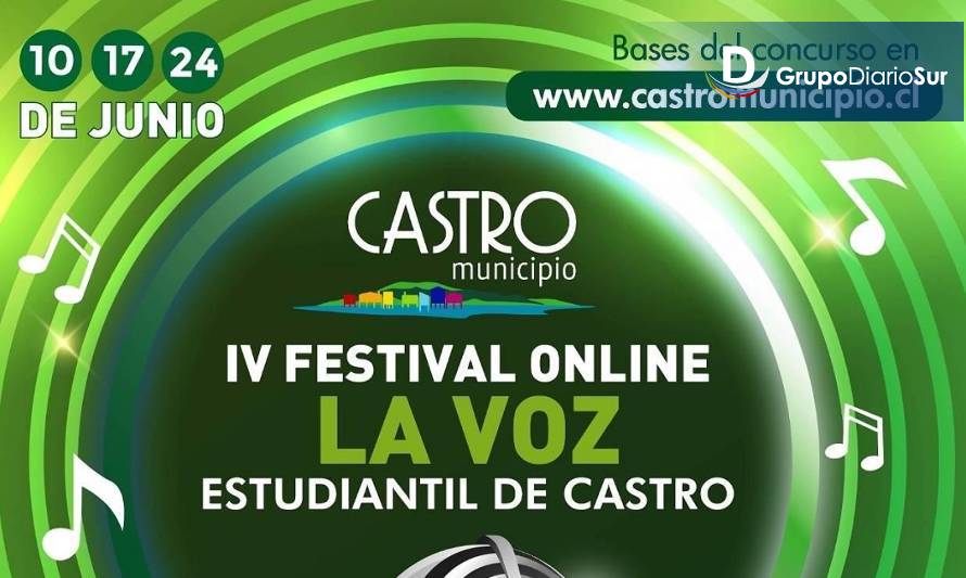 Abren las bases para la Cuarta Versión del Festival de la Voz Estudiantil de Castro