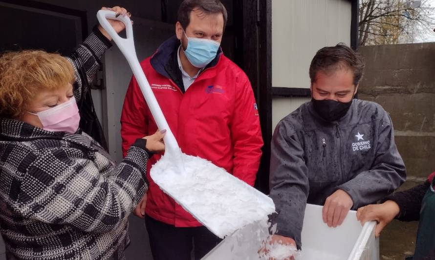 Locatarios de Mercado Presidente Ibáñez inauguraron sala de hielo