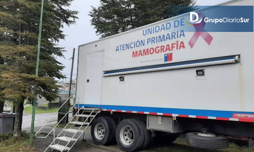 Mamógrafo móvil atendió en la comuna de Queilen