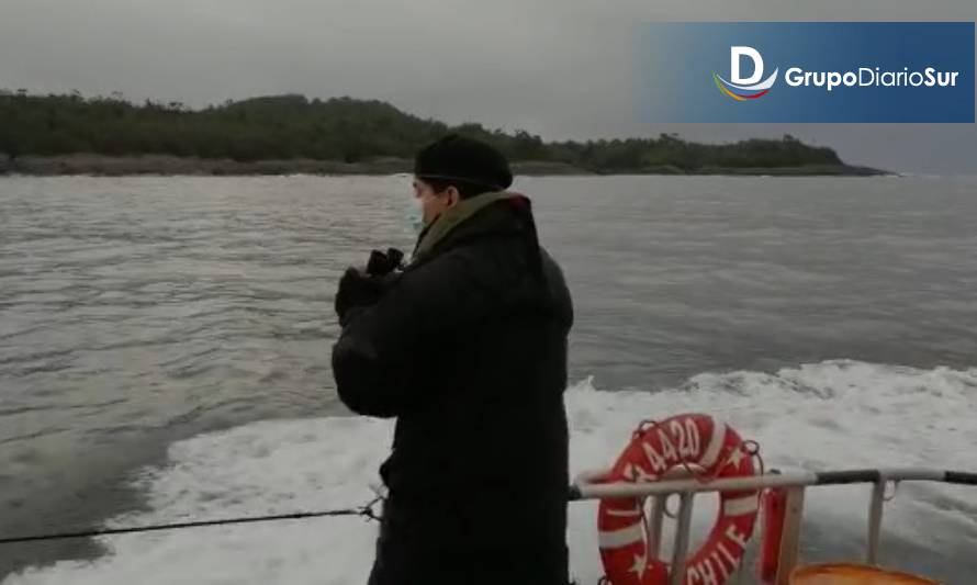 Continúa la búsqueda de tripulante que cayó al mar