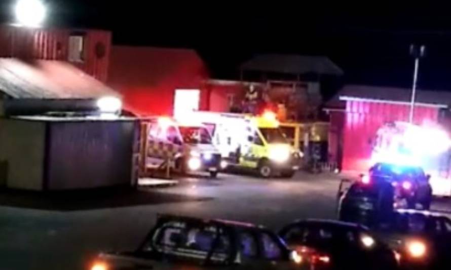 El trabajador fue enviado de urgencia al hospital.