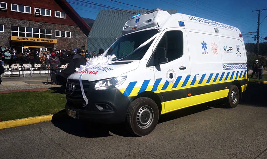 Empresas salmoneras donan ambulancia a comuna de Melipeuco 