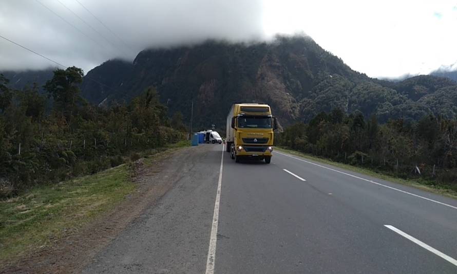 Camioneros de Palena reclaman  por nuevo peso máximo en la ruta 7