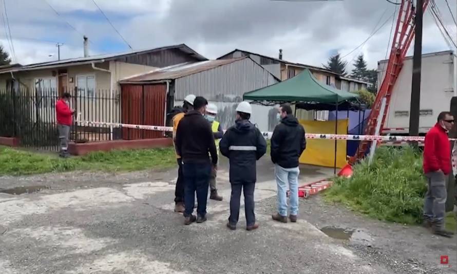 Joven trabajador murió electrocutado mientras instalaba fibra óptica en Llanquihue