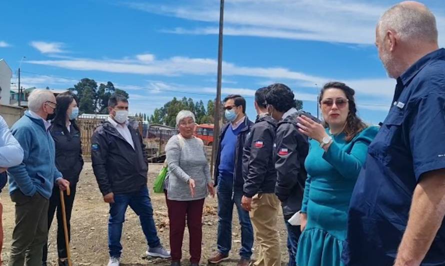 Consejeros regionales de Los Lagos visitaron la zona cero en Castro