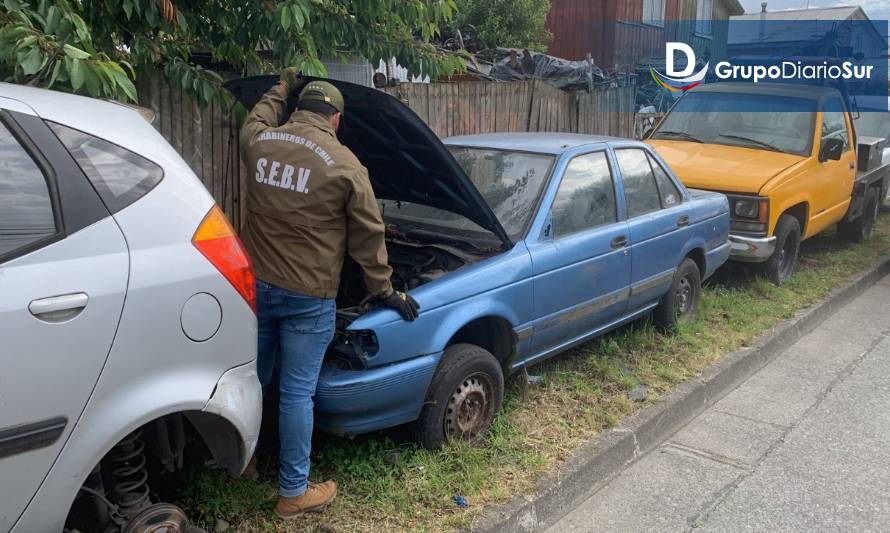 Carabineros detiene a un imputado
por receptación de vehículo robado