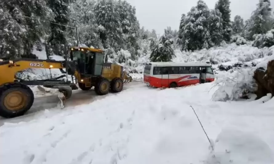 Continúa el impacto de las intensas nevadas en la provincia de Palena
