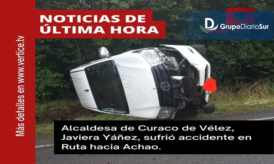 Alcaldesa de Curaco de Vélez sufrió accidente