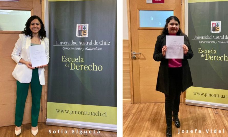 Primeras Licenciadas en Ciencias Jurídicas y Sociales de la Escuela de Derecho UACh Puerto Montt