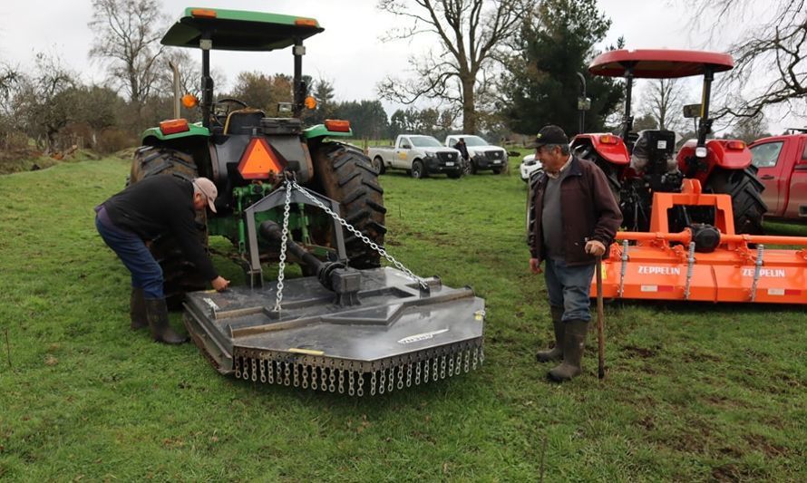 Agricultores de Frutillar del Programa PRODESAL de INDAP cuentan con nuevas maquinarias