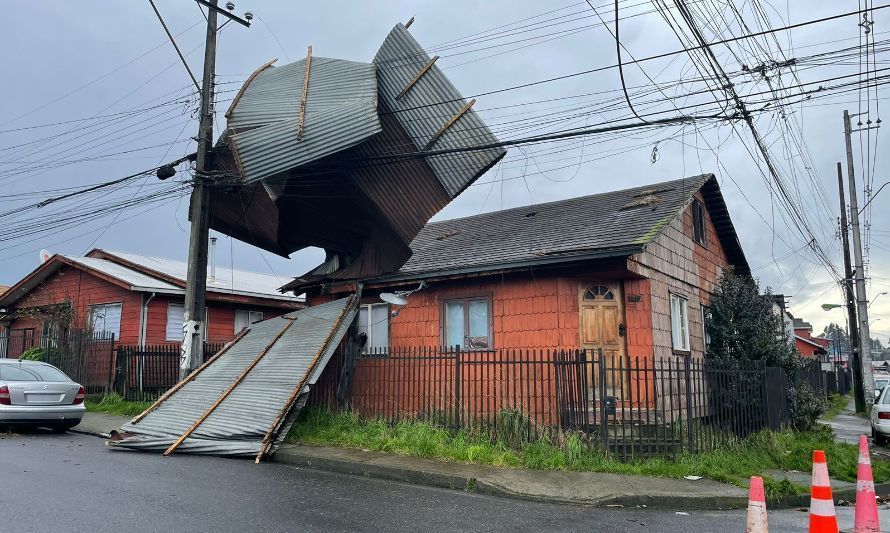 Así fue el paso de un nuevo sistema frontal por Puerto Montt