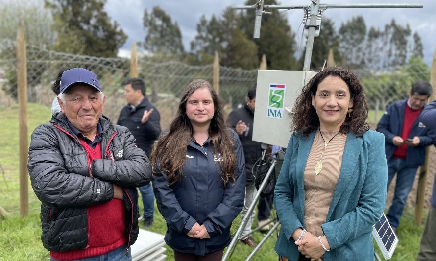 En Calbuco inauguran estación meteorológica automática para manejo de tizón tardío de la papa