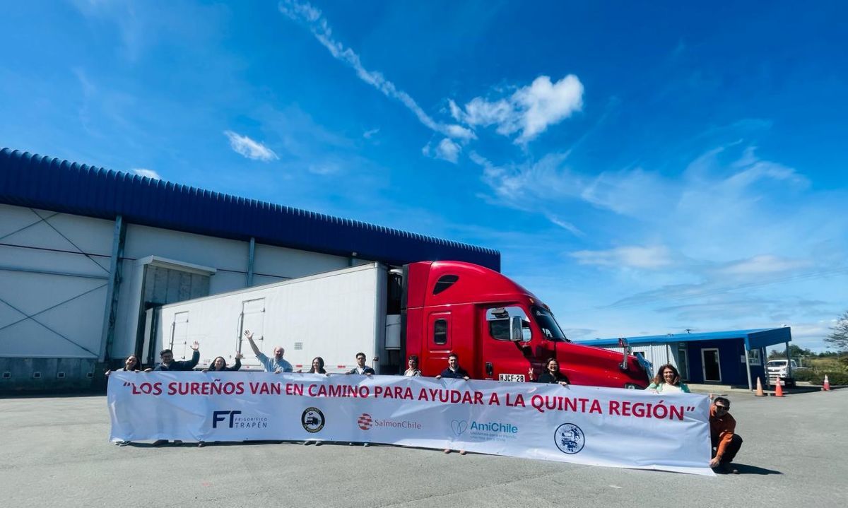SalmonChile y AmiChile articulan donaciones de 9 toneladas de alimentos para damnificados por incendios de Valparaíso
