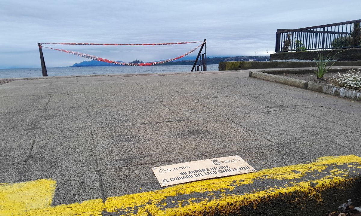 Inauguran novedosa placa que llama a cuidar el lago Llanquihue en Puerto Varas