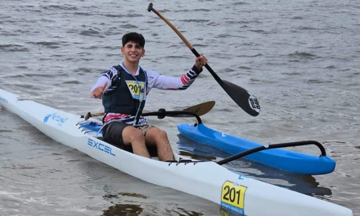 Joven de Puerto Montt se corona Campeón Panamericano de Canotaje Polinésico en Brasil