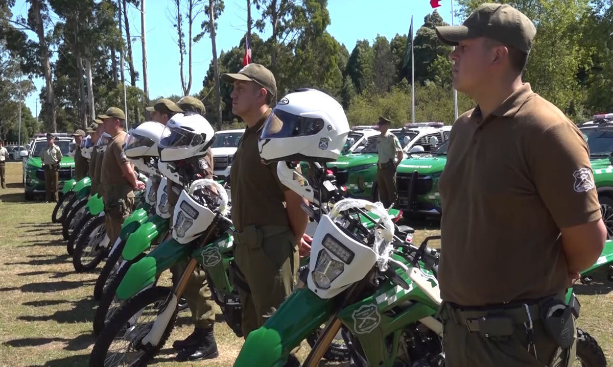 Carabineros recibe 40 nuevos vehículos para la región de Los Lagos