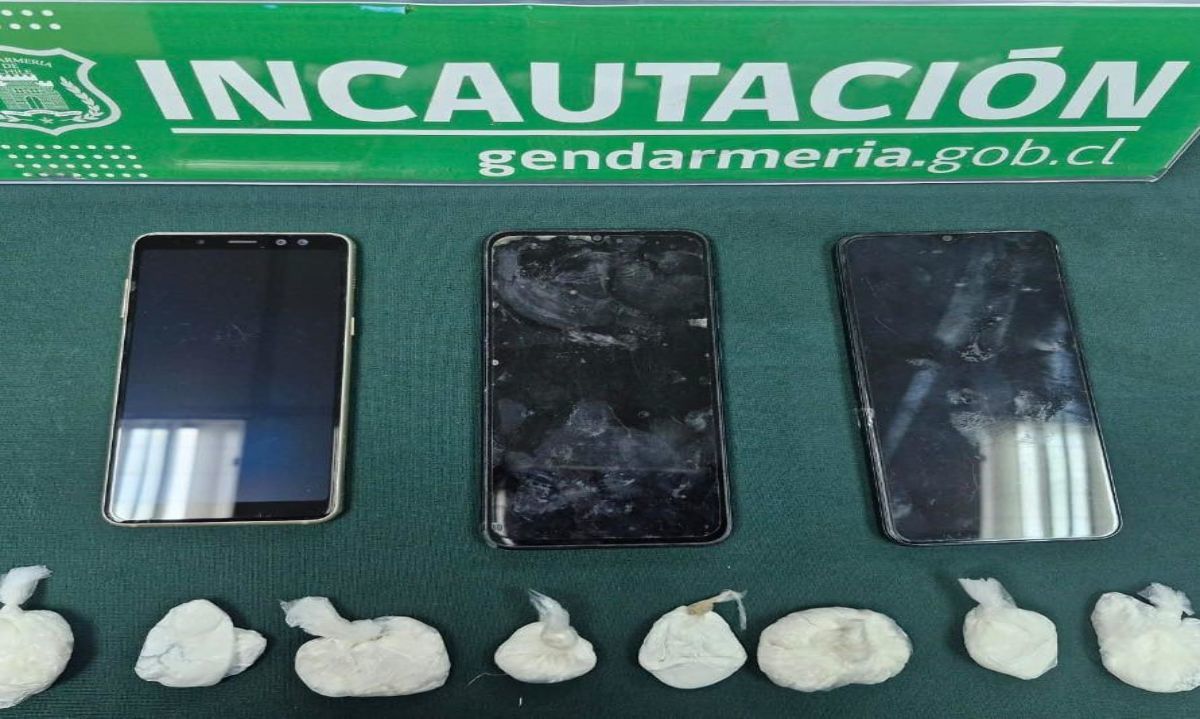  Gendarmes interceptan lanzamientos con medio kilo de droga y 5 celulares