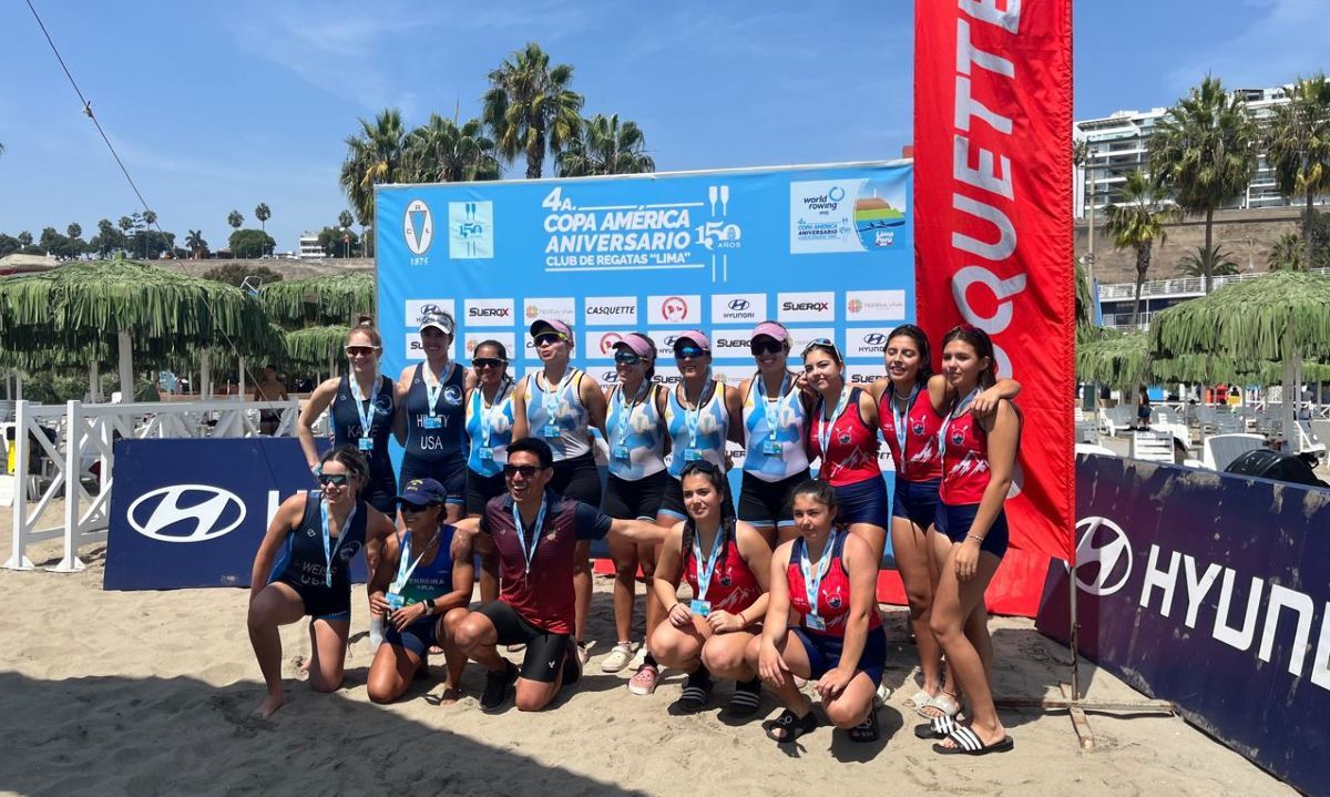 Club de Puerto Varas gana dos medallas en Copa América de Remo Coastal en Lima