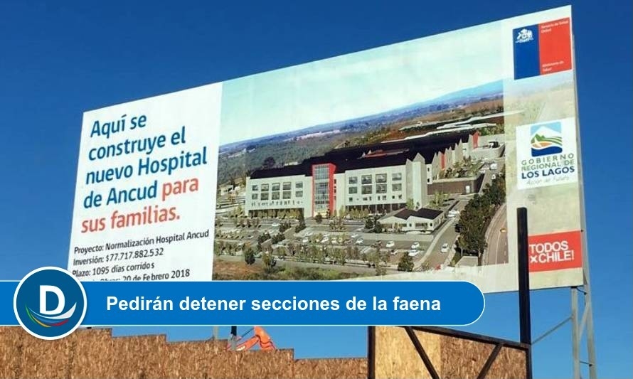 Confirman 2 casos Covid positivo en la obra del Hospital de Ancud