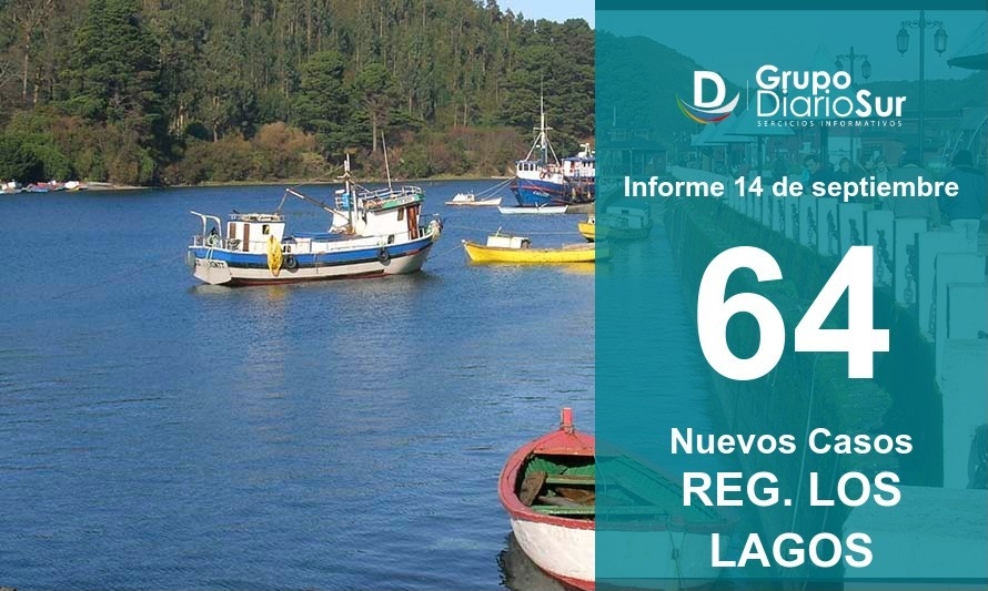 Región de Los Lagos suma 64 casos de Covid-19 