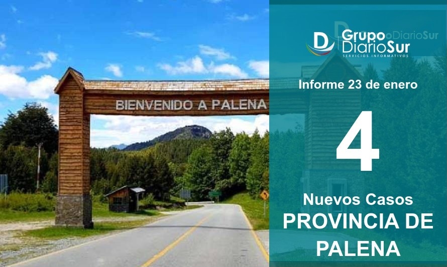 Provincia de Palena confirma 4 contagios nuevos y bajan los casos activos