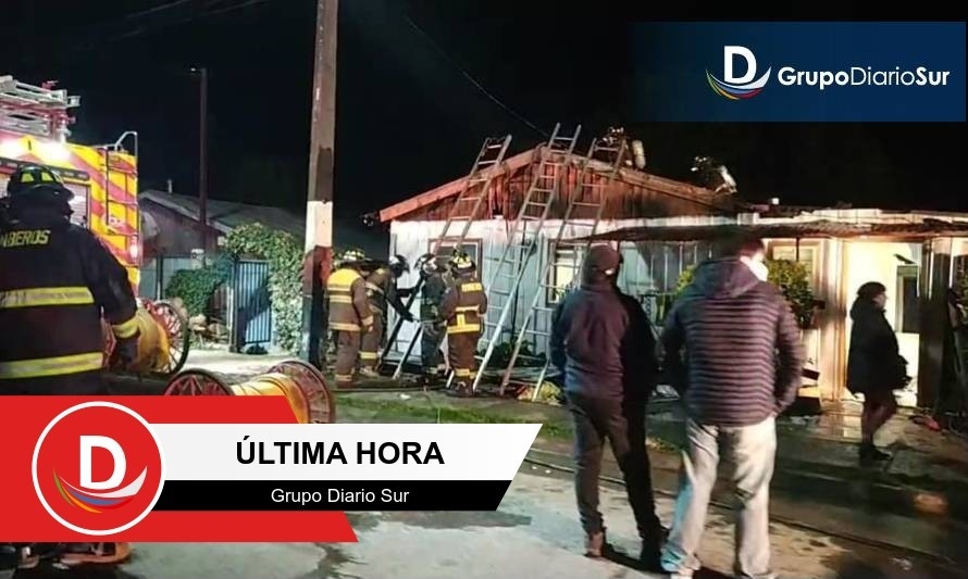 Daños de consideración registró  casa incendiada detrás de la ULagos