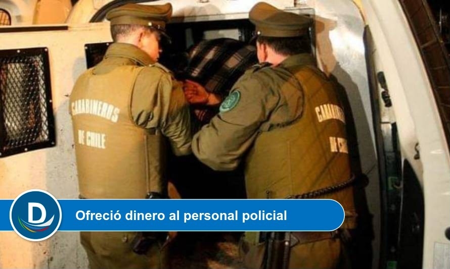 Carabineros detuvo a conductor por cohecho 