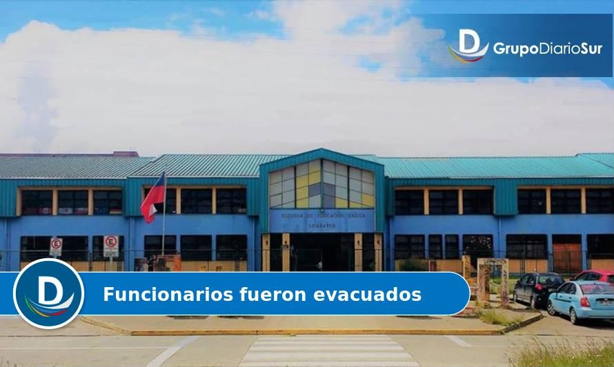 Fuga de gas en Escuela Licarayen