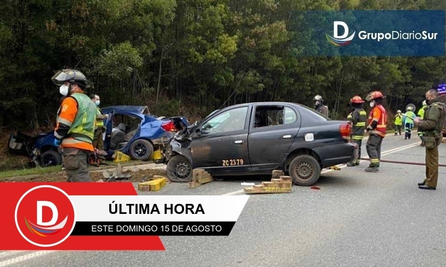 AHORA: Dos muertos dejó nuevo accidente en ruta Valdivia-Paillaco