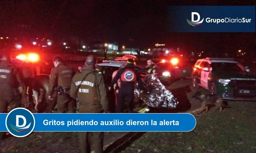 Conozca detalles del complejo rescate de un hombre desde el río Rahue