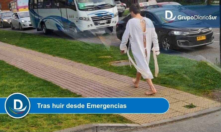 Descartan atropello de paciente psiquiátrico fugado desde el Hospital de Osorno 