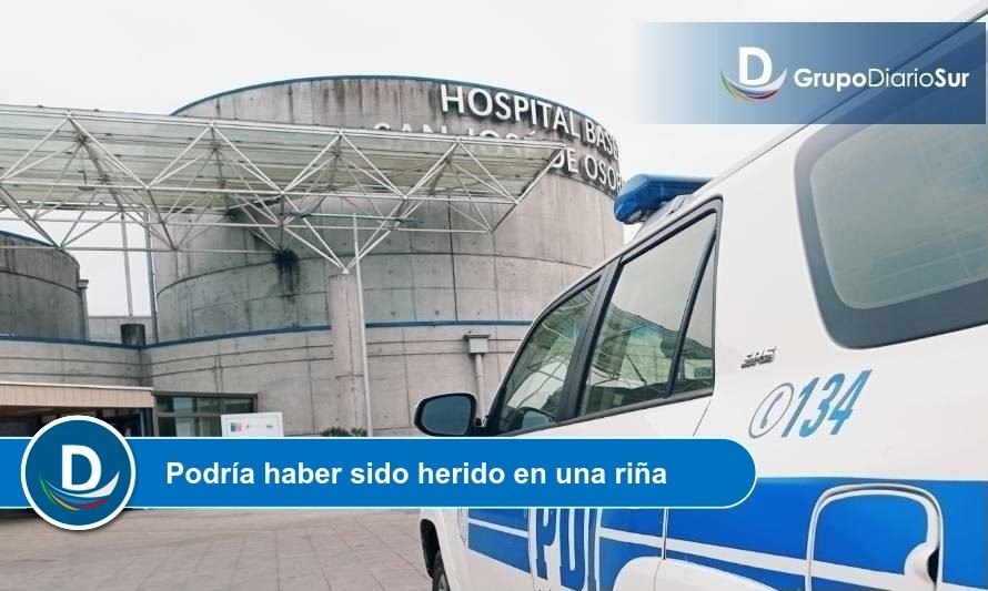 Ingresan a joven baleado al Hospital de Osorno esta madrugada