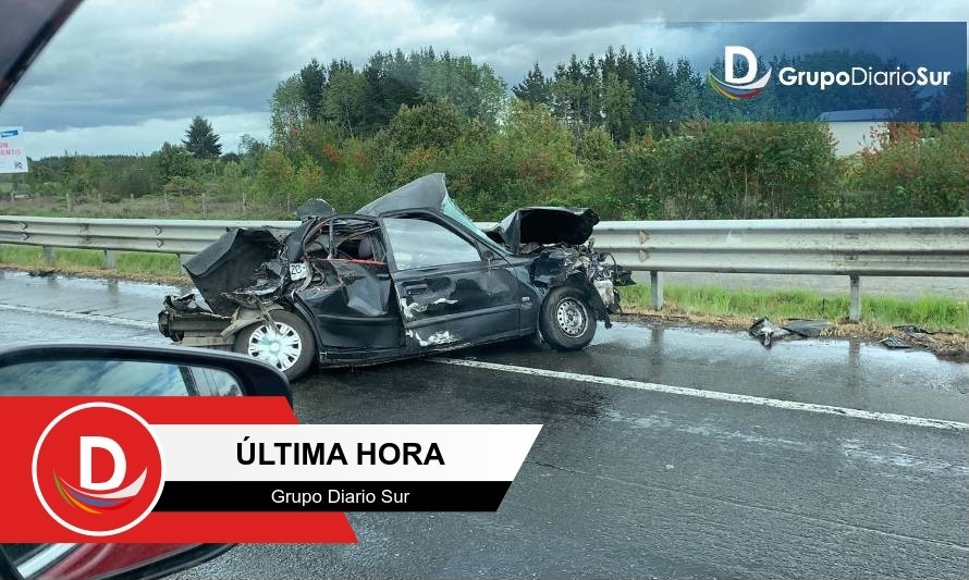 Un violento accidente se registró en la Ruta 5 