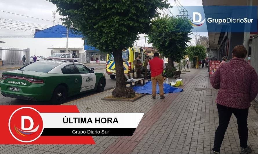 Hombre falleció afuera de supermercado en Osorno