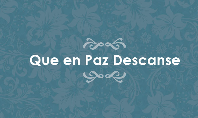 [Defunción] Falleció José Homero Rojel Barriento Q.E.P.D